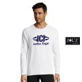 T-shirt publicitaire manches longues SPORTY 140g Blanc Homme