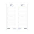 Agenda de caisse long spécial férié 135 x 336 ouvert