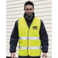 Gilet de sécurité publicitaire DORVAL porté