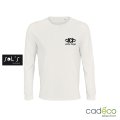 T-shirt PIONEER LSL Coton bio 150g Mixte blanc