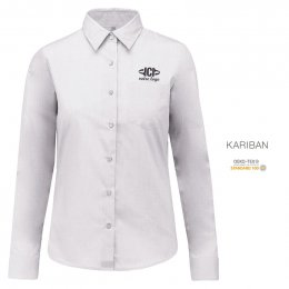 Chemise manches longues JESSICA 100g Blanc Femme