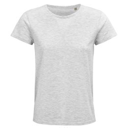 T-shirt publicitaire CRUSADER Coton Bio 150g Femme blanc chiné