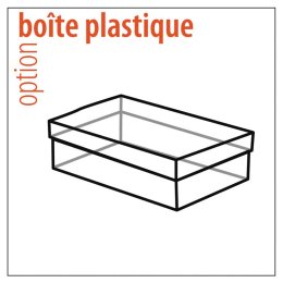 BOITE PLASTIQUE POUR JEU DE CARTES REF W125