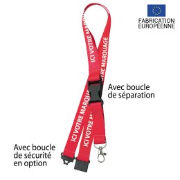 Tour de Cou Personnalisé Quadri pour Badge - Idéal pour Événements