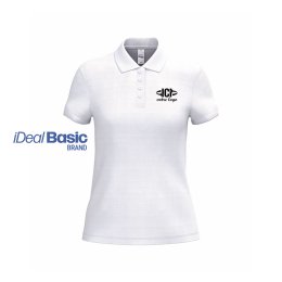 Polo publicitaire IDEAL 200 blanc Femme
