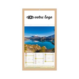 Calendrier bloc agrafé 12 PAYSAGES 12F