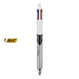 Stylo bic 4 couleurs personnalise avec breloque lunettes - Un grand marché