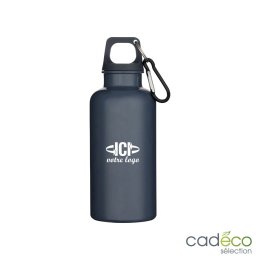 Bouteille en RPET publicitaire TORNILLO 400 ml noire