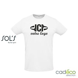 T-shirt sport unisexe SPRINT Blanc