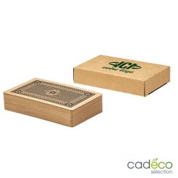 Set de jeu de cartes et dominos Publicitaire Halin - Cadoétik