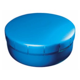 Boîte bonbons publicitaire CLIC CLAC bleu