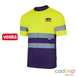 T-shirt personnalisé technique bicolore BRYSON