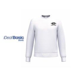 Sweatshirt publicitaire IDEAL 260g Mixte blanc