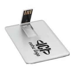 Clé USB publicitaire SYLVER CARD 1Go