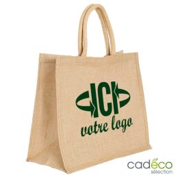 Sac cabas publicitaire en toile de jute VIKI