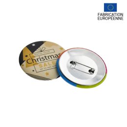 Badge personnalisé bouton ENCINO 75 mm