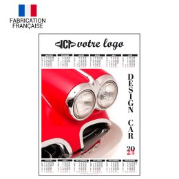 Calendrier poster DESIGN CAR 500x700