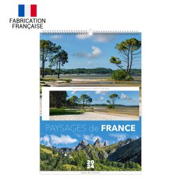 Calendrier feuillet PAYSAGES FRANCE 7F spirale