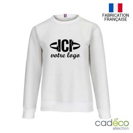 Sweatshirt publicitaire VILLEN 300g Blanc Femme