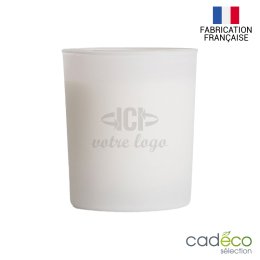 Bougie personnalisée fleur de coton DOUCETTE