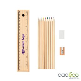 Set de crayons en bois publicitaire HOLLIDAY
