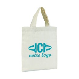Sac en coton publicitaire naturel petit format 110g GLEN