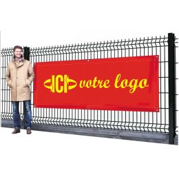 Banderole bâche PVC publicitaire LAVAL 100x400 cm