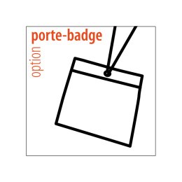 PORTE BADGE POUR LANYARD