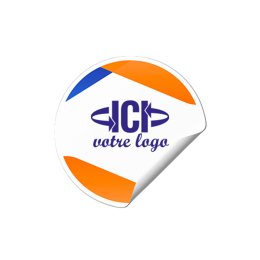 Autocollant publicitaire rond en vrac OMAHA