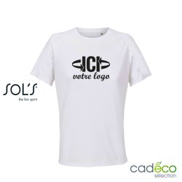 T-shirt sport publicitaire VORTEX Blanc Femme