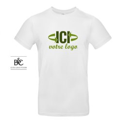 T-shirt personnalisé #E190 190g blanc