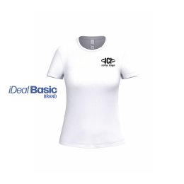 T-shirt publicitaire IDEAL 190 Blanc Femme