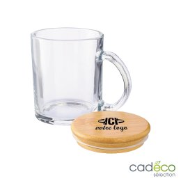 Mug en vert recyclé publicitaire KEMP 300 ml