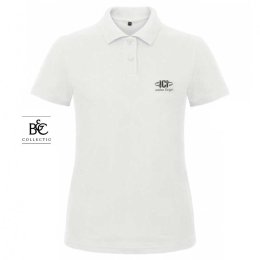 Polo personnalisé ID001 180g blanc Femme