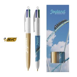 Bic Stylo bille 4 couleurs shine violet - prix pas cher et achat