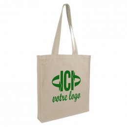 Sac shopping naturel avec soufflet GOLDIN