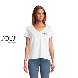 T-shirt publicitaire REGENT V 150g Blanc Femme