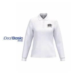 Polo publicitaire IDEAL 180 ML blanc Femme