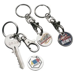 Porte-clés publicitaire JETON MOUSQUETON