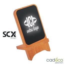 Support téléphone et chargeur induction publicitaire SCX DESIGN