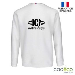 Sweatshirt publicitaire VILLEN 300g Blanc Homme