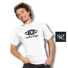 T-shirt publicitaire SG 175g Blanc Mixte