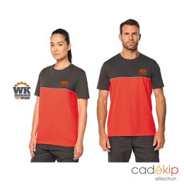 T-shirt bicolore publicitaire MISSION 190g