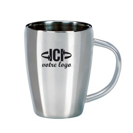 Mug inox publicitaire DILLEY 220 ml