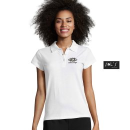 Polo publicitaire manches courtes PRESCOTT 170g Blanc Femme