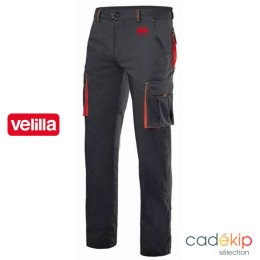 Pantalon stretch multipoches bicolore BLACKWELL