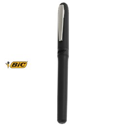 Stylo BIC publicitaire GRIP ROLLER CLIP SILVER