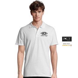 Polo publicitaire SPRING II 210g Blanc Homme