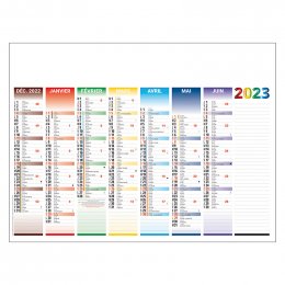 Calendrier bancaire EURAL MEDIUM 430 x 335 mm