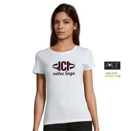 T-shirt REGENT FIT 150g Blanc Femme